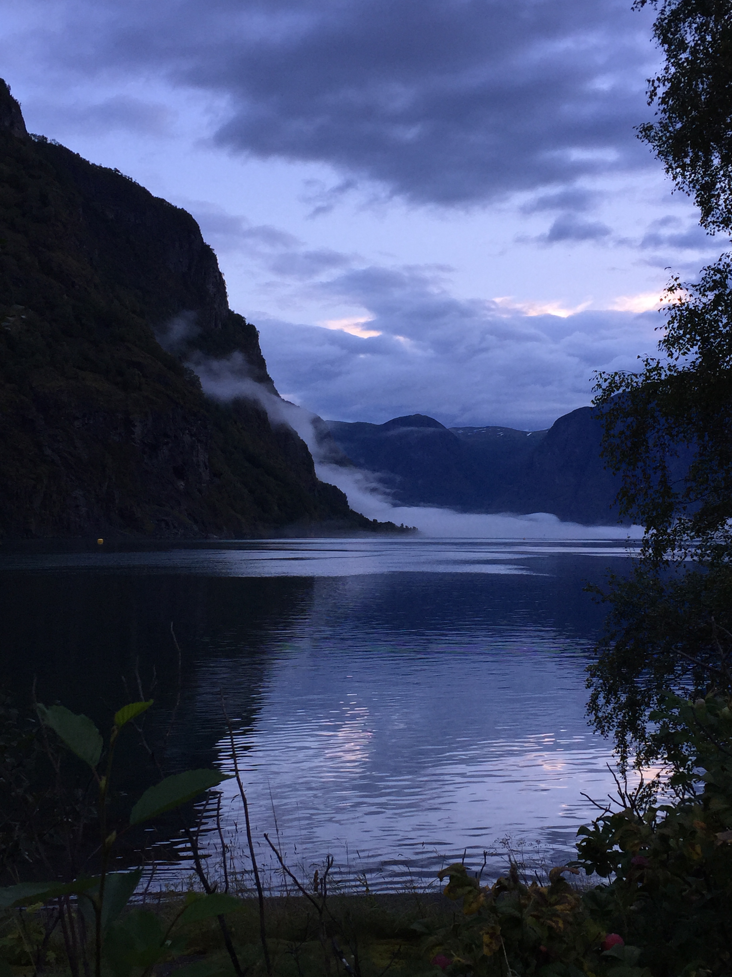 A dawn walk in the fjords…